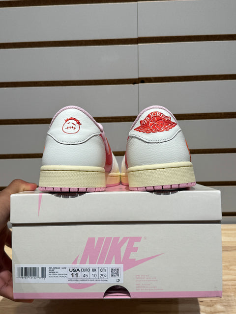 Jordan 1 Retro Low OG SP Travis Scott Sail Tropical Pink Sz 11M