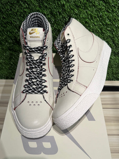 Nike SB Zoom Blazer Mid QS Welcome Skateboarding Sz 9