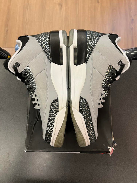 Jordan 3 Retro Wolf Grey Sz 10