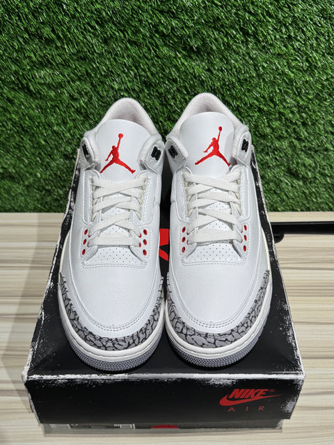 Jordan 3 Retro White Cement Reimagined Sz 8.5