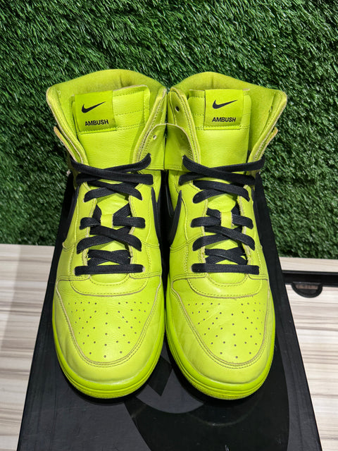 Nike Dunk High AMBUSH Flash Lime Sz 11M
