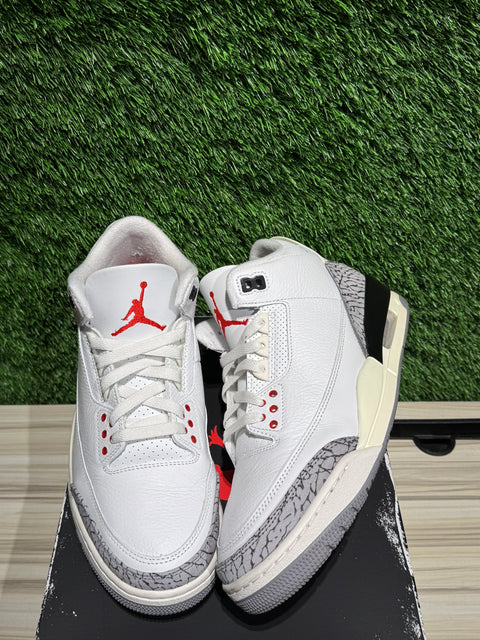 Jordan 3 Retro White Cement Reimagined Sz 9