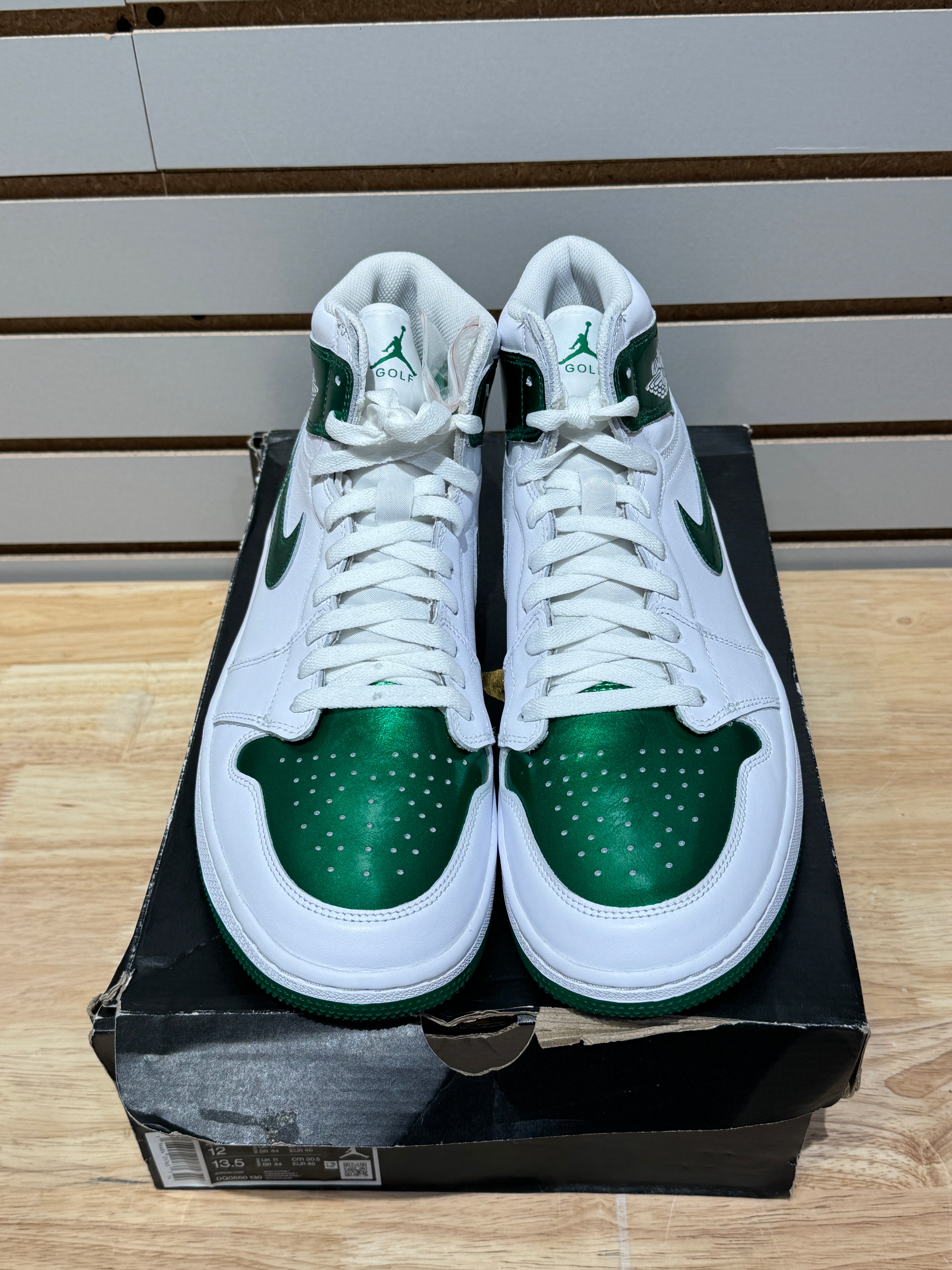 Jordan 1 Retro High Golf Metallic Green Sz 12 – Sneak City