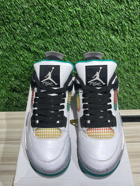 Jordan 4 Retro Lucid Green Rasta (Women's) Sz 5M/6.5W