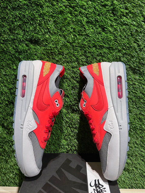 Nike Air Max 1 CLOT Kiss of Death Solar Red Sz 11