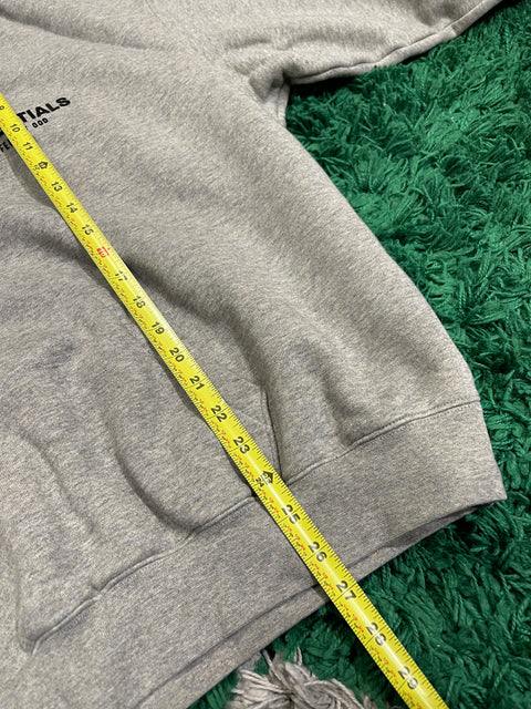 Fear of God Essentials Hoodie Dark Heather Oatmeal Sz L