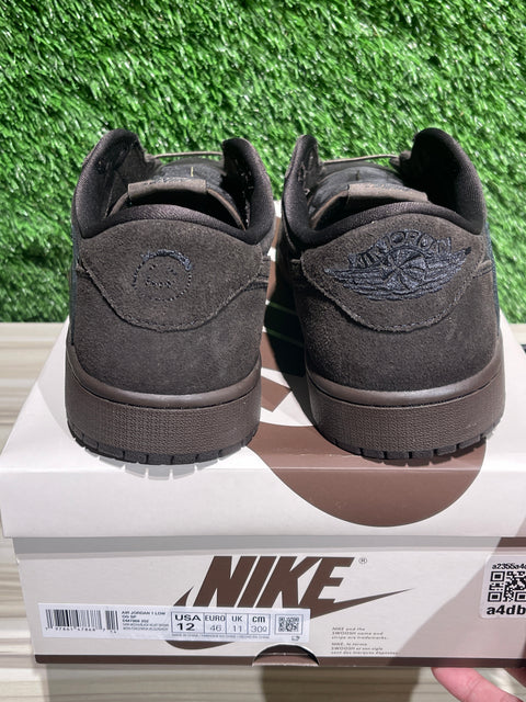 Jordan 1 Retro Low OG SP Travis Scott Velvet Brown Sz 12