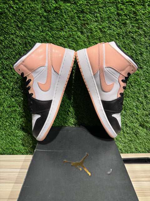 Jordan 1 Mid Arctic Orange Black Toe (GS) Sz 7Y
