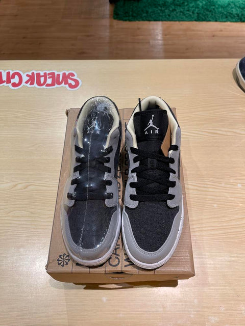 Jordan 1 Low SE Crater Grey Black (GS) Sz 6Y/7.5W