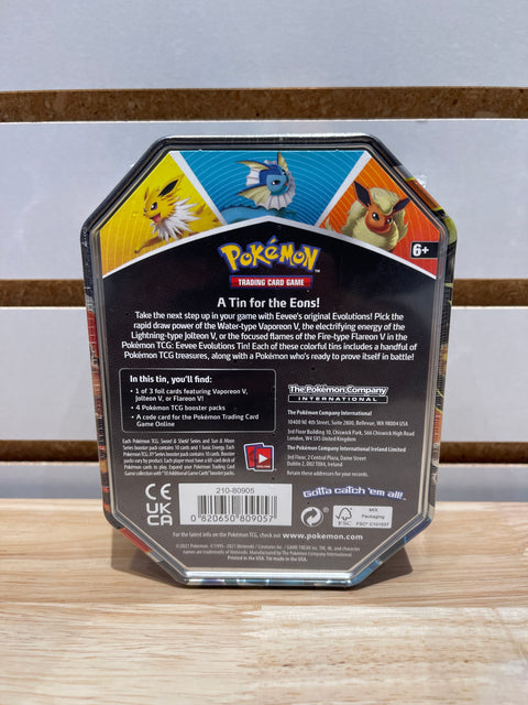 Pokémon Eevee Evolutions Tin [Jolteon V] - Miscellaneous Cards & Products (MCAP)