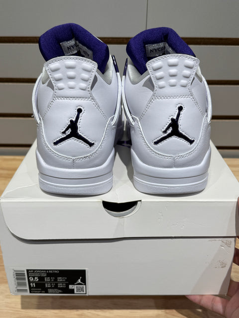 Jordan 4 Retro Metallic Purple Sz 9.5