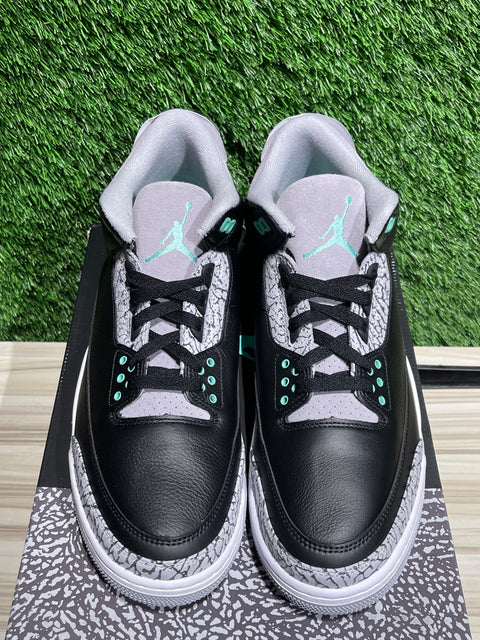 Jordan 3 Retro Green Glow Sz 12M