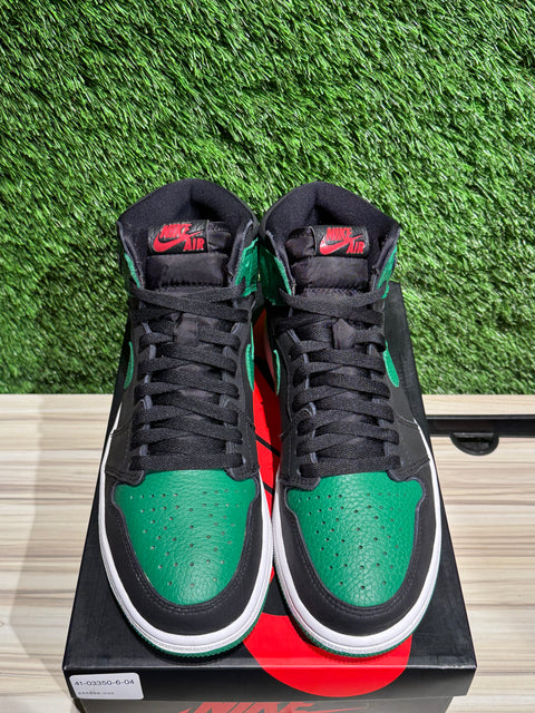 Jordan 1 Retro High Pine Green Black Sz 9M