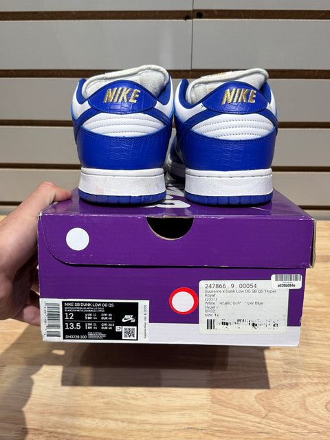 Nike SB Dunk Low Supreme Stars Hyper Royal (2021) Sz 12