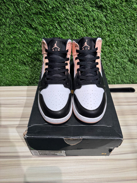 Jordan 1 Mid Arctic Orange Black Toe (GS) Sz 7Y