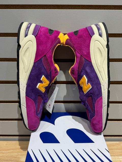 New Balance 990v2 MiUSA Teddy Santis Purple Yellow