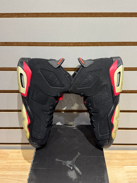 Jordan 6 Retro Black Varsity Red (GS) Sz 6.5Y