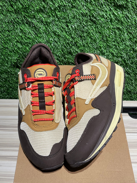 Nike Air Max 1 Travis Scott Cactus Jack Baroque Brown Sz 9M