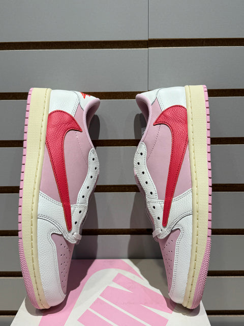 Jordan 1 Retro Low OG SP Travis Scott Sail Tropical Pink Sz 11M