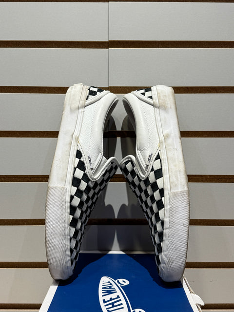 Classic Slip-On Checkerboard Vans Sz 10