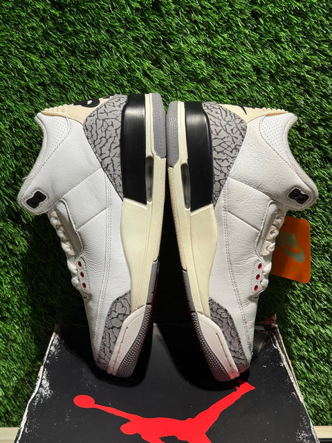 Jordan 3 Retro White Cement Reimagined Sz 7.5M.