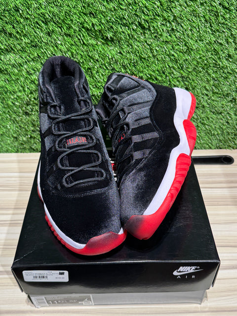Jordan 11 Retro Bred Velvet (Women's) Sz 10M