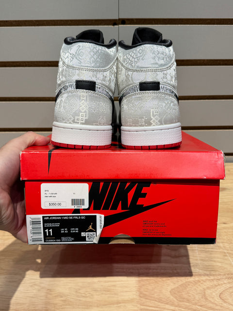Jordan 1 Mid SE Fearless Edison Chen CLOT Sz 11