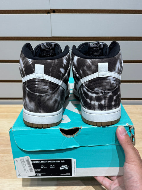 Nike SB Dunk High Tie Dye Black Sz 8