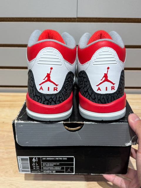 Jordan 3 Retro Fire Red (2007) (GS) Sz 6.5Y