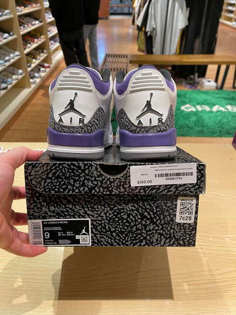 Jordan 3 Retro Dark Iris Sz 9