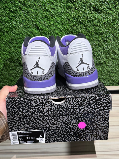 Jordan 3 Retro Dark Iris Sz 11M
