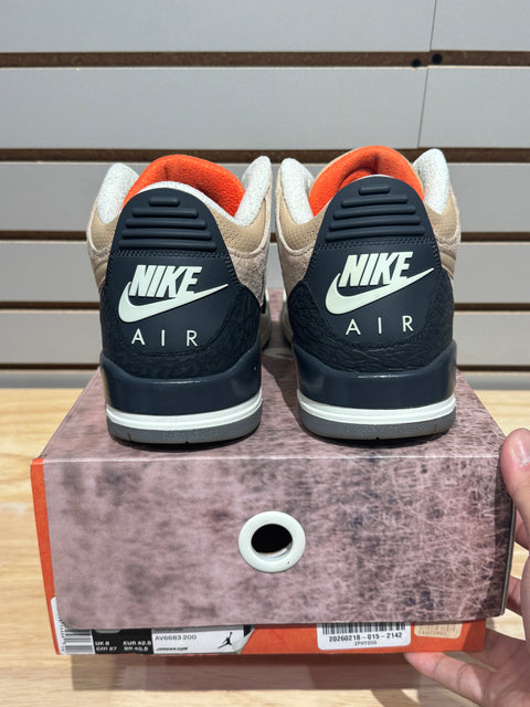 Jordan 3 Retro JTH Bio Beige Sz 9