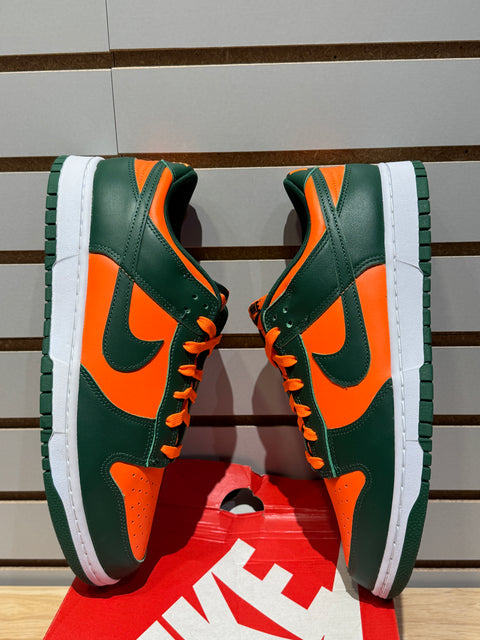 Nike Dunk Low Retro Miami Hurricanes Sz 12