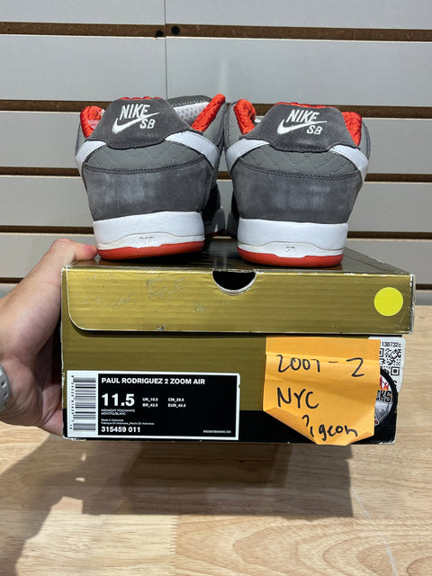 Nike Paul Rodriguze 2 Zoom Air Midnight Fog Sz 11.5