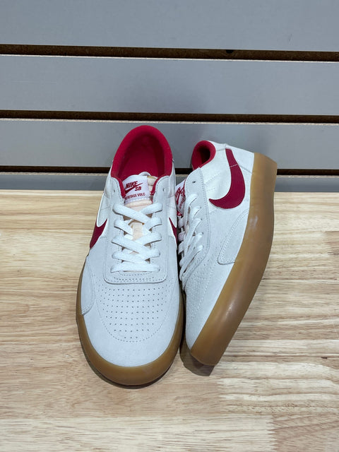 Nike SB Heritage Vulc Summit White Cardinal Red Sz 9.5