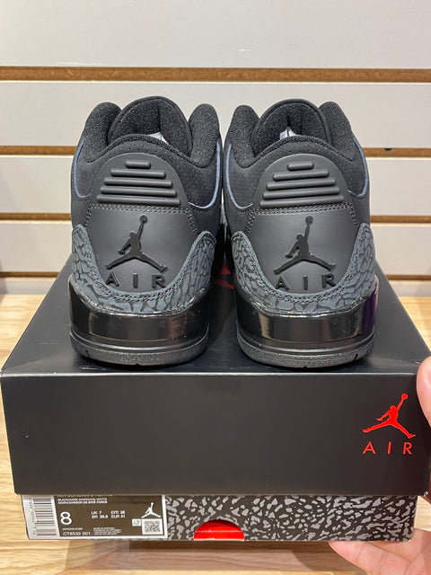 Jordan 3 Retro Black Cat (2025) Sz 8