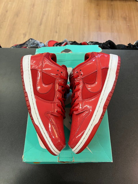 Nike SB Dunk Low Red Patent Leather