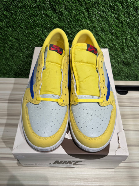 Jordan 1 Retro Low OG SP Travis Scott Canary (Women's) Sz 12M/13.5W