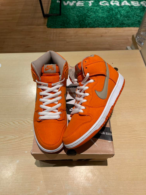 Nike SB Dunk High Urban Orange Bamboo Sz 9.5M