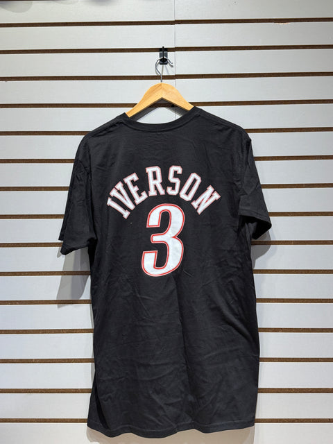 Mitchell & Ness Philadelphia 76ers Allen Iverson Name 97' T-Shirt Sz XL