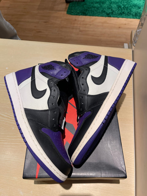 Jordan 1 Low Court Purple White