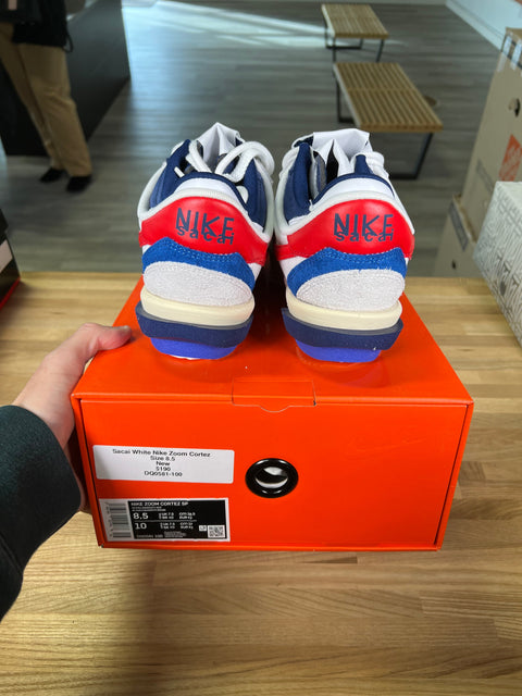 Nike Zoom Cortez SP sacai White University Red Blue