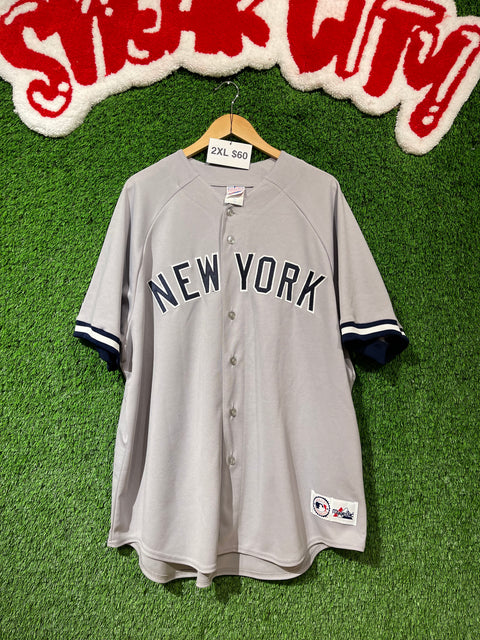 New York Yankees USA Made Majestic Baseball Jersey Sz 2XL