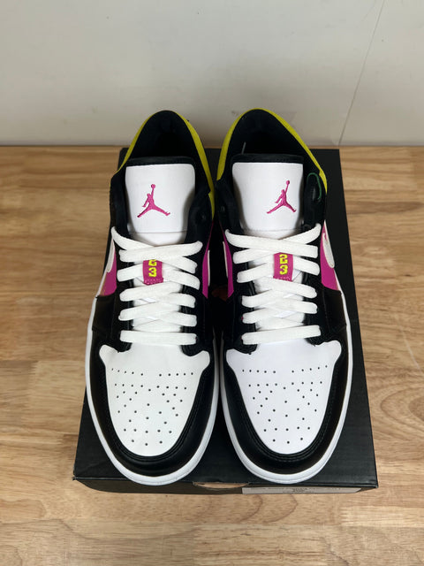 Jordan 1 Low Black Active Fuchsia Cyber