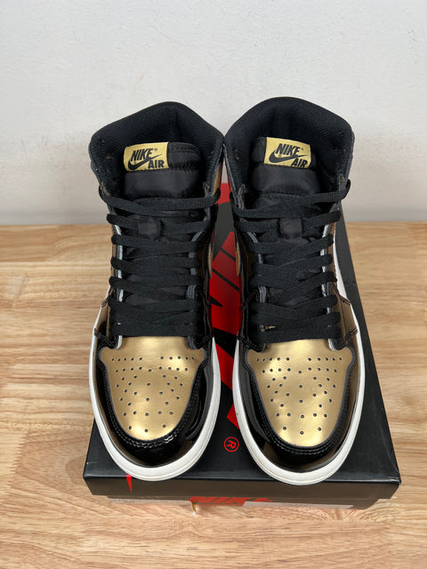 Gold Toe Air Jordan 1 Sz 8.5