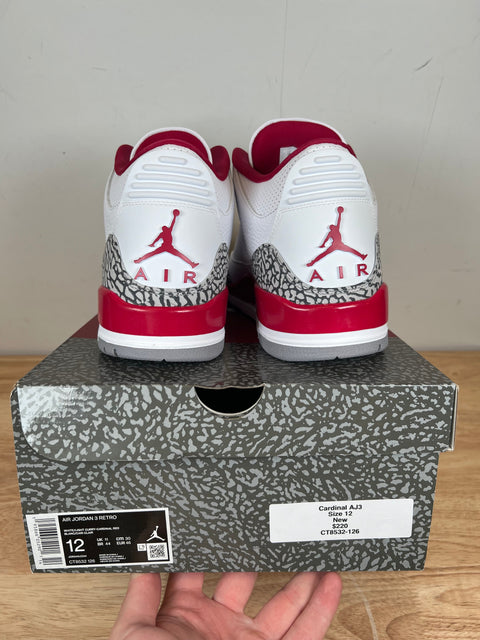 Jordan 3 Retro Cardinal Red