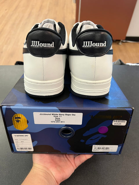 JJJJound White Navy Bape Sta