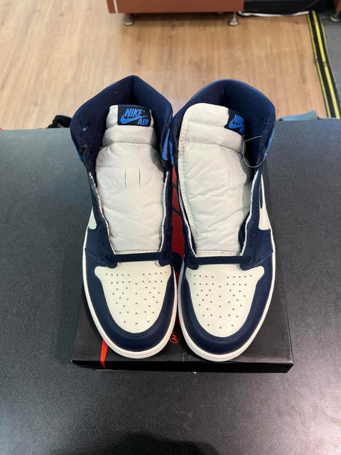 Jordan 1 Retro High Obsidian Sz 10M