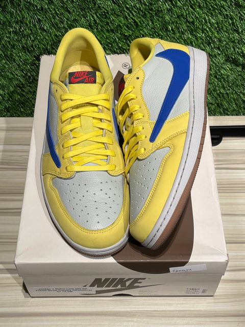 Jordan 1 Retro Low OG SP Travis Scott Canary (Women's) Sz 12.5M