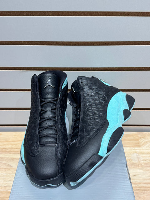 Jordan 13 Retro Black Island Green Sz 10.5